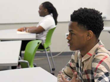 teen interviewing at our Mock Interview Day