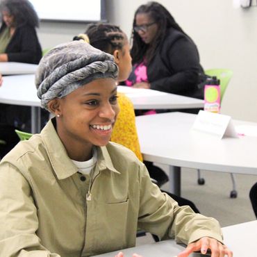 Teen interviewing during our Mock Interview Day