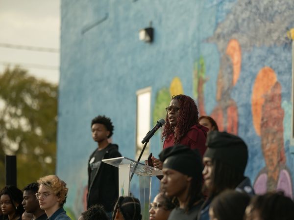 Dr. Marvia Jones director of the KCMO Health Department speaking at our ribbon cutting