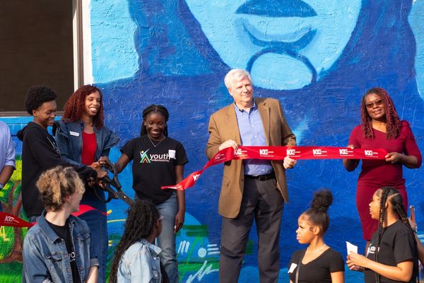 The moment our ribbon was cut!