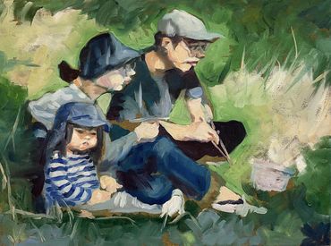 Grantchester
Grantchester painting
Orchard Tea Rooms
Cambridge artist