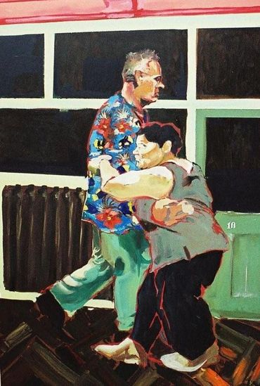 Naomi Tomkys
Oil painting dancers detail