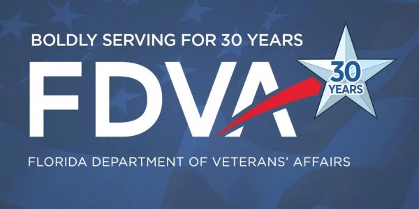 Florida Department of Veterans' Affairs logo.