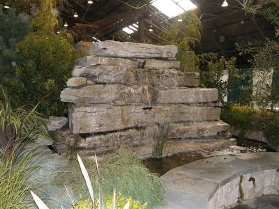 made with weathered edge armour stone