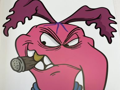 Print & cut example, Cyril Sneer