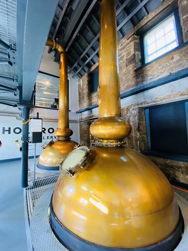 Stills in place at Holyrood Distillery, Edinburgh