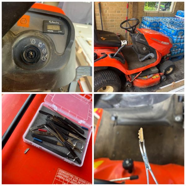 Broken Key Extraction – Ride-On Lawn Mower, Enfield