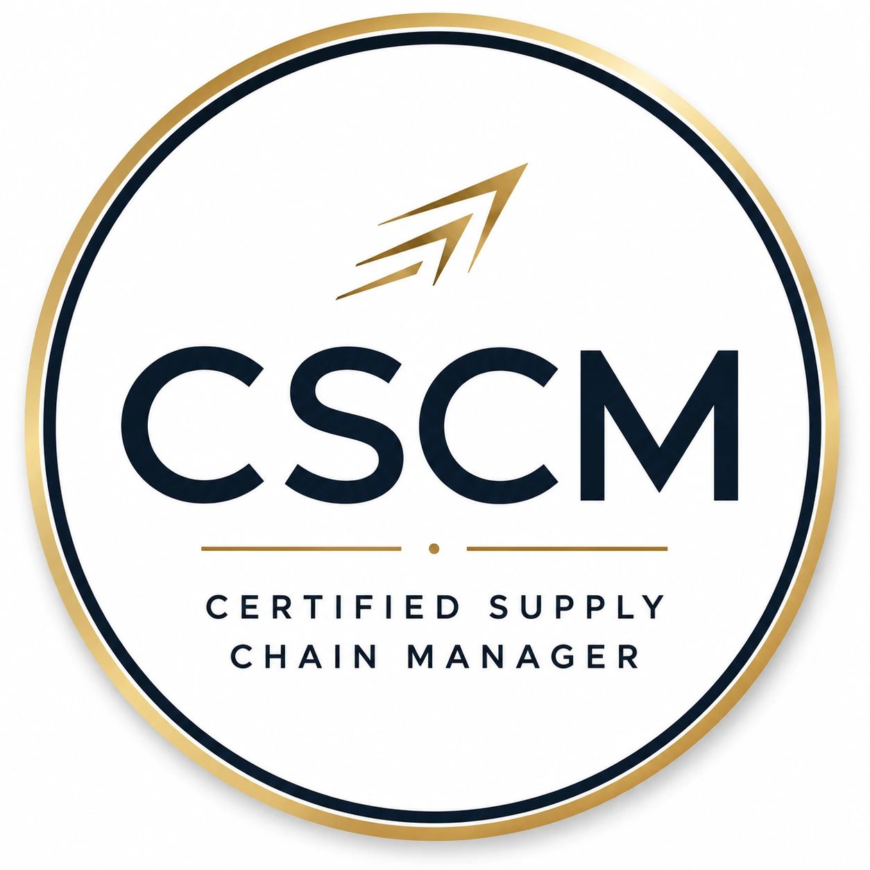 Logo for Certified Supply Chain Manager (CSCM) certification.