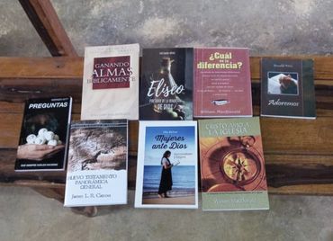Some spiritual literature avalible to believers from Cuban donations. 