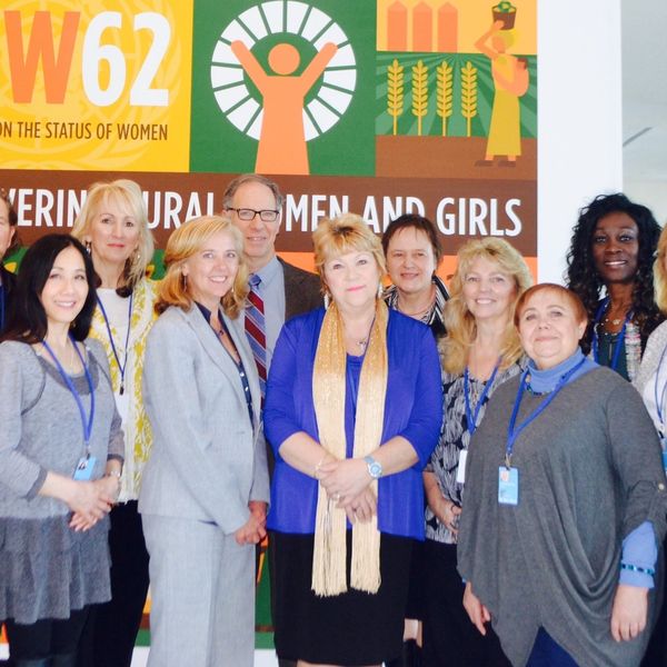 Our CSW 62 Team at the UN in New York.  We all have to raise our own funds to attend.  Thanks for ev