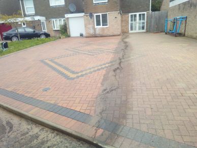 Driveway and patio cleaning Northampton by GuttVac Guttering & Exterior Cleaning 