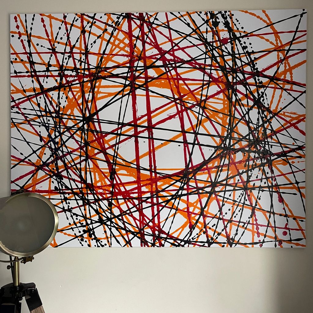 QUANTOM CHOAS.
Lots of colours and movement to brighten up any space