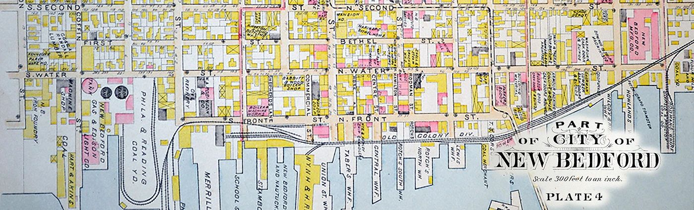 New Bedford, Massachusetts, 1895 Bristol County Atlas.