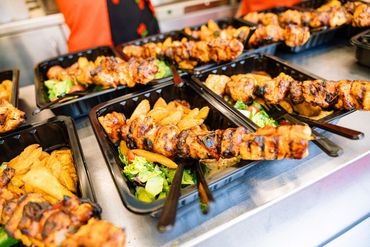 Chicken skewers vištienos iešmeliai