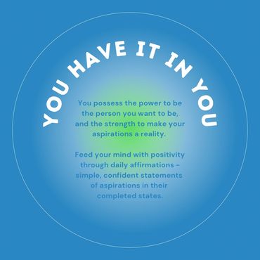 You have it in you to change