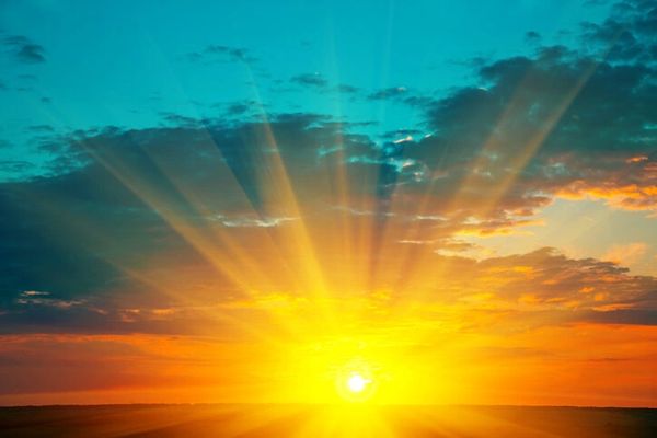 colorful sunset or sunrise