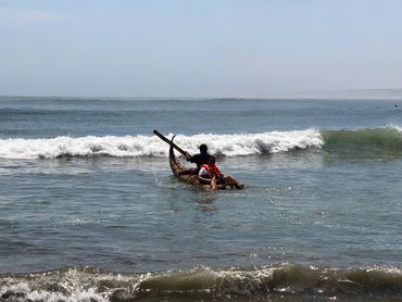 Huanchaco, Trujillo en Perú.