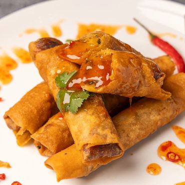 Vegetarian Eggrolls at Brick and Mortar