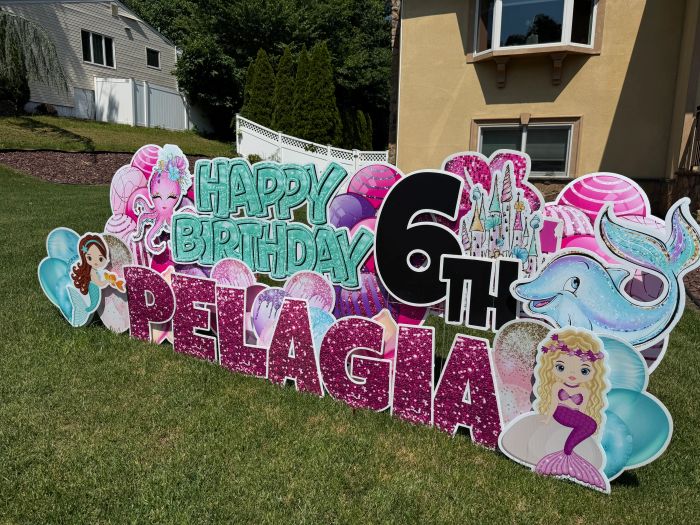 Birthday lawn sign Old Bridge, NJ