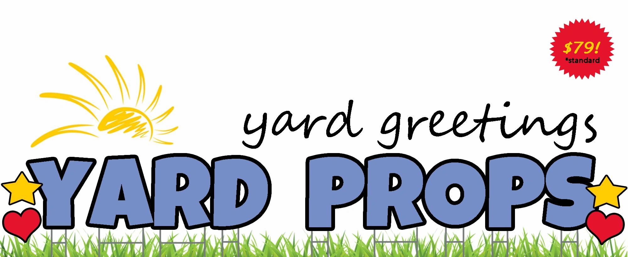 Yard Signs for Happy Birthday or Happy Anniversary.