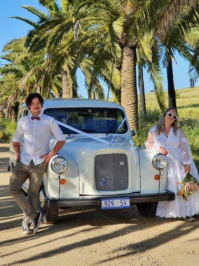 Meet our white Cab-"Florence"- a wedding classic