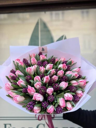 We make all bouquets individually for the customer.