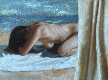 Nude figure painting