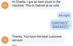 Instant vending refunds