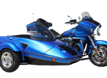 Hannigan Classic-Twin Sidecar available from Pair-a-Dice Trikes