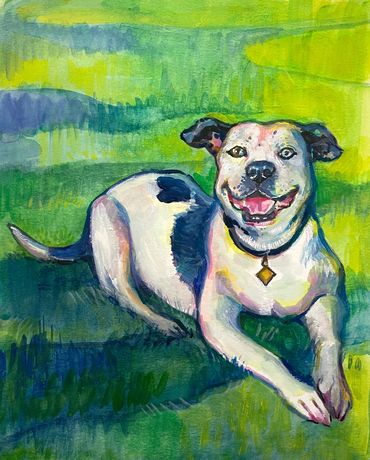 Pitbull portrait - Memorial portrait