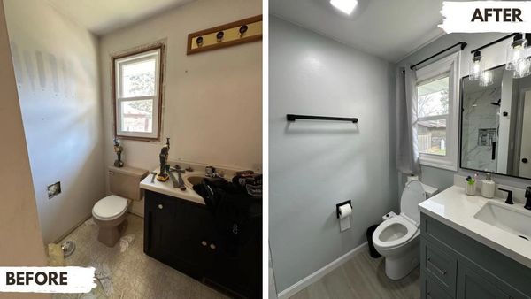 This bathroom transformation is all about style, function, and fresh beginnings.