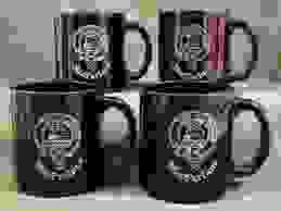 Laser engraved coffee mugs