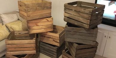 Crates in home