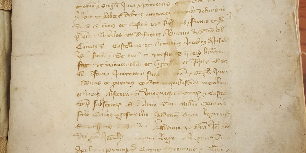 Abruzzo1351, document from Orsini Archives, UCLA.
