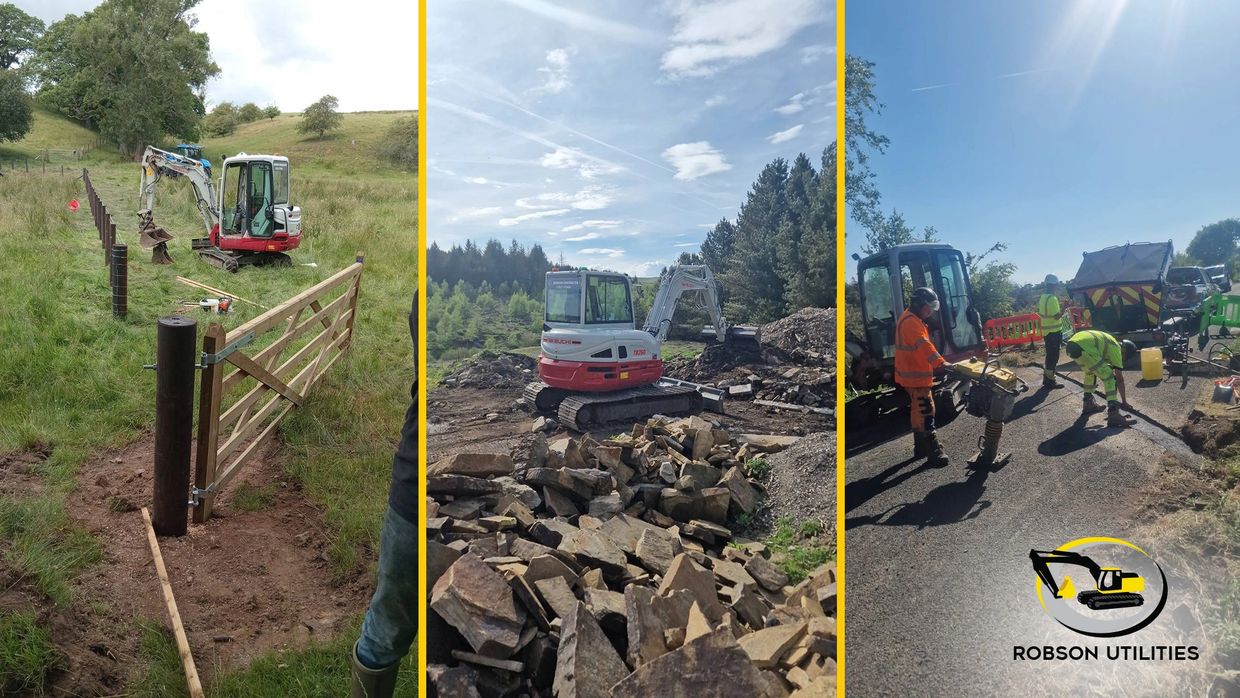 Robson Utilities carrying out Groundworks and Landscaping in Northumberland and County Durham