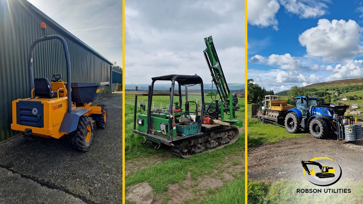 Robson Utilities plan hire machinery in Northumberland, Cumbria and Durham