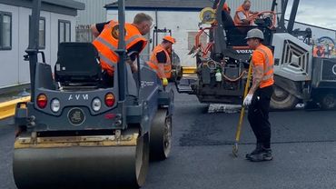 MCS Road Surfacing Team Installing a Car Park