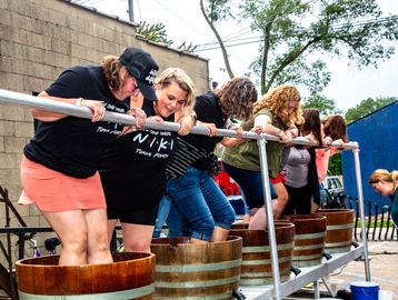 Chill Hill Winery Grape Stomp Event Baroda Michigan
