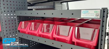 Modul-System racking fitted in van
