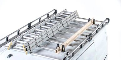 Van Guard roof rack with ladders