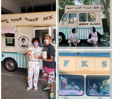 Benny Blanco and Gracie Abrams promoting their new release  UNLEARN.
3/26/21 -3/28/21