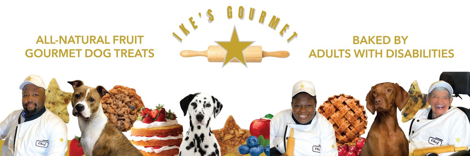 Ike's Gourmet Dog Treats All-Natural Vegan Grain-Free Gluten-Free baked by Adults with Disabilities