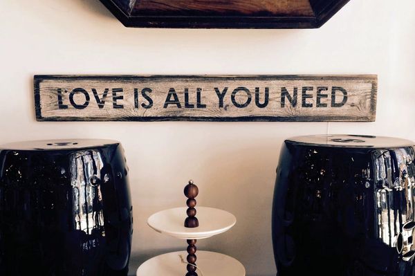 inspirational signs, hand-painted sign