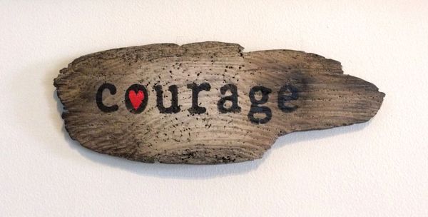 inspirational signs, driftwood art