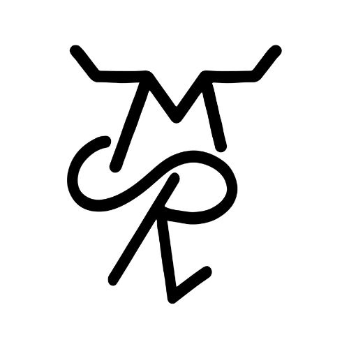 Stylized black line logo combining letters M, S, and R on white background.