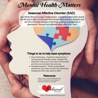 Informative image about Seasonal Affective Disorder (SAD) and coping strategies.