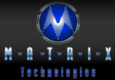 Matrix Technologies logo with a blue and silver theme.