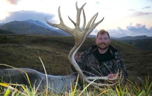 Adak Caribou hunting with team Extreme from Adak Lodge.