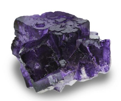 A nice example of Fluorite showing how it crystallizes in a cubic motif. 