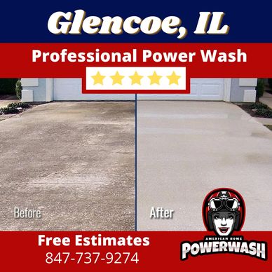 Glencoe Driveway Power Wash